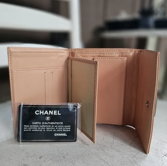 Chanel Vintage Chocolate Bar Trifold Wallet - Picture 5 of 17